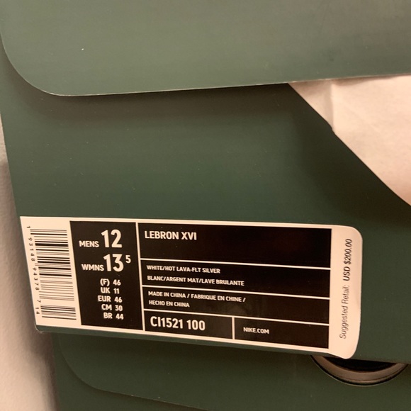 Brand new nike Lebron 16 air tech hot lava - Picture 6 of 7